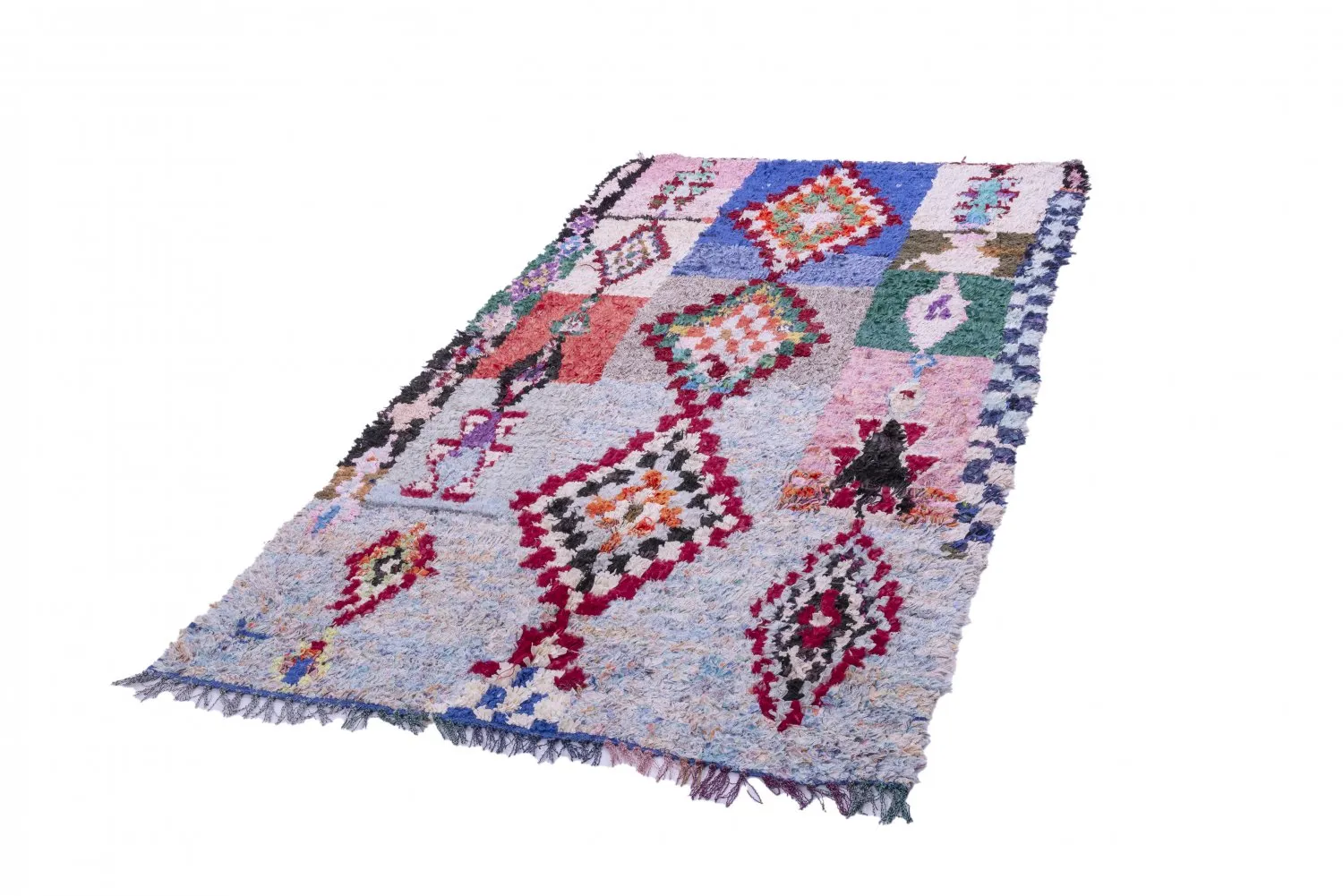 Tapis Marocain Berbère Boucherouite 250 x 125 cm