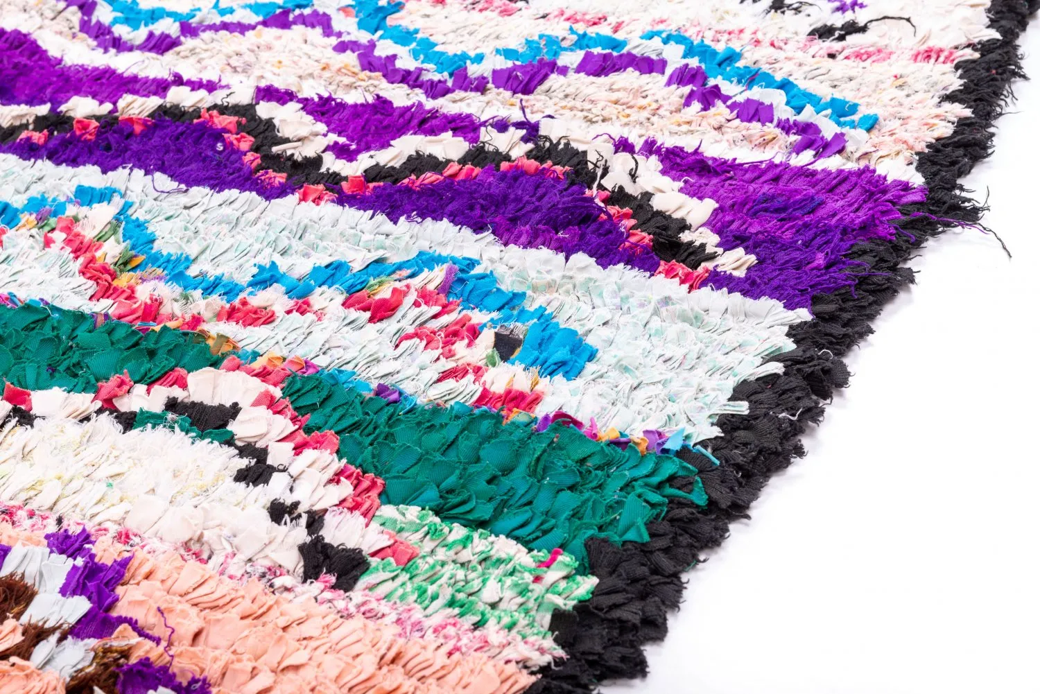 Tapis Marocain Berbère Boucherouite 205 x 140 cm