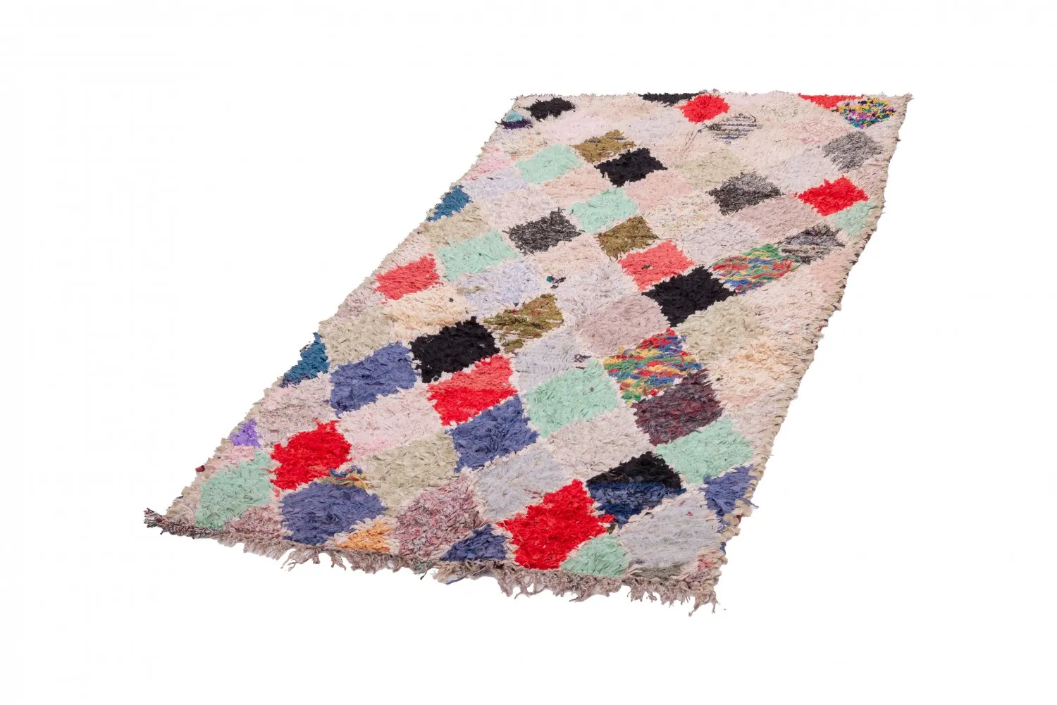 Tapis Marocain Berbère Boucherouite 240 x 115 cm