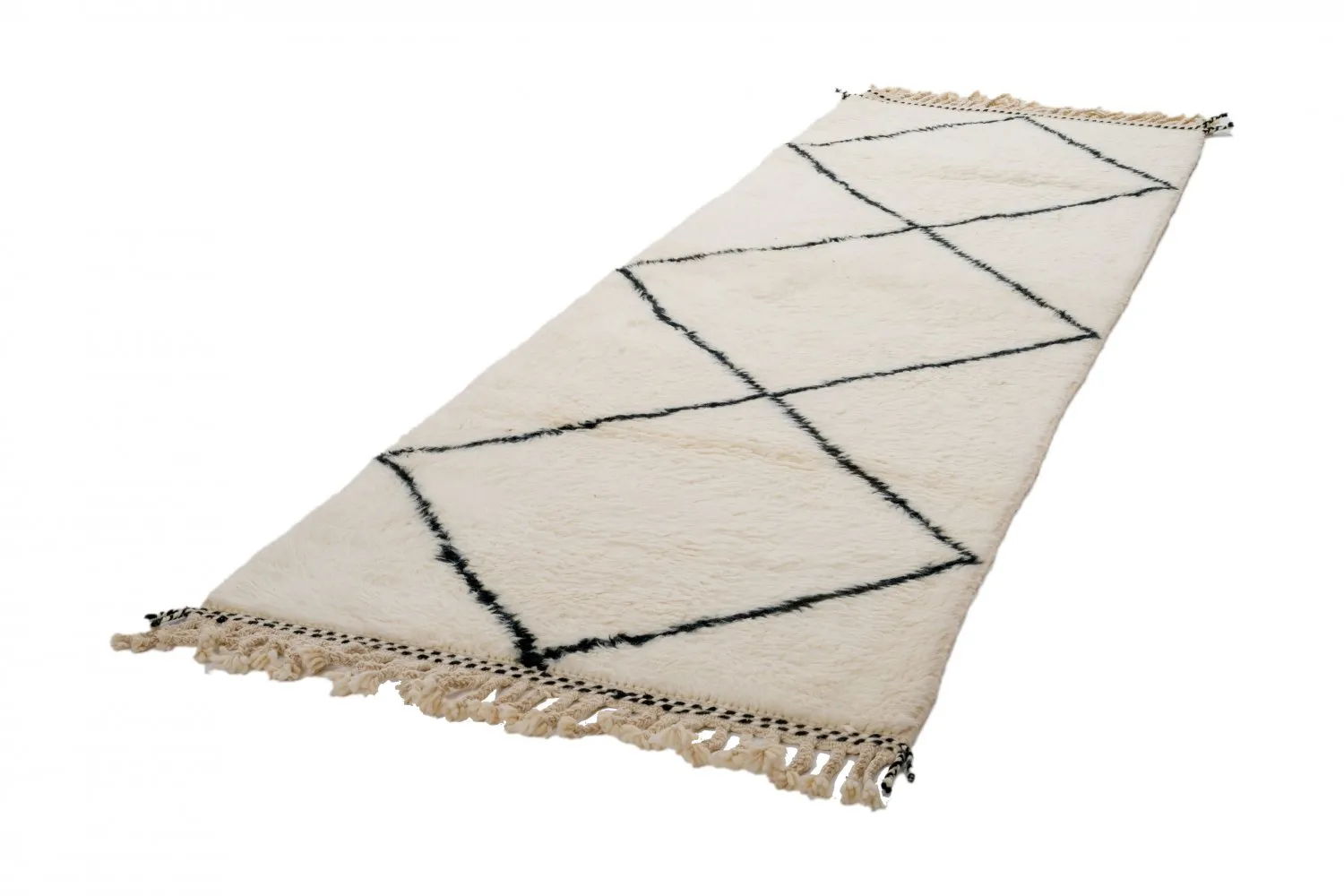 Tapis Kilim marocain Beni Ourain 285 x 95 cm