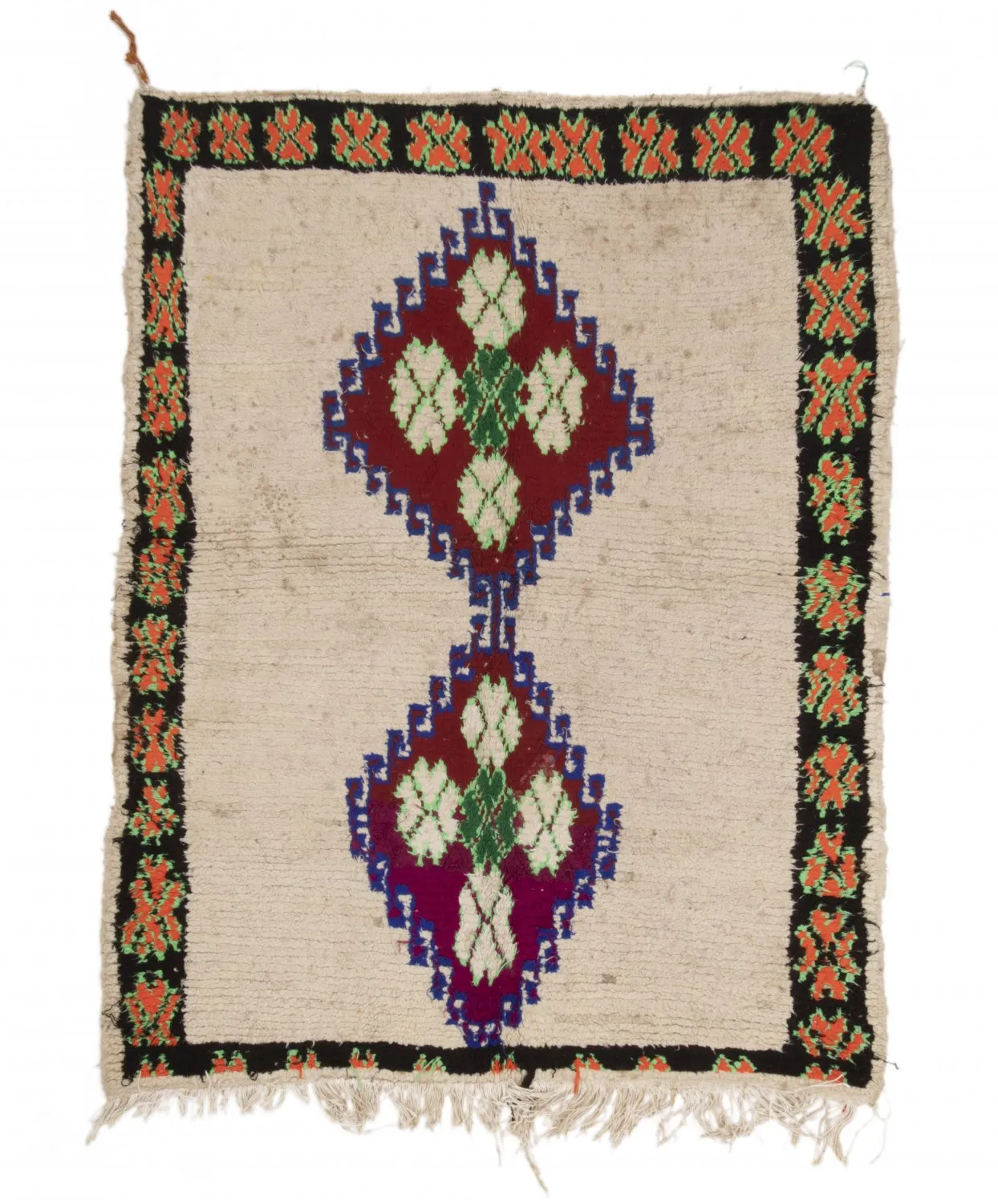 Tapis Marocain Berbère Boucherouite 190 x 150 cm