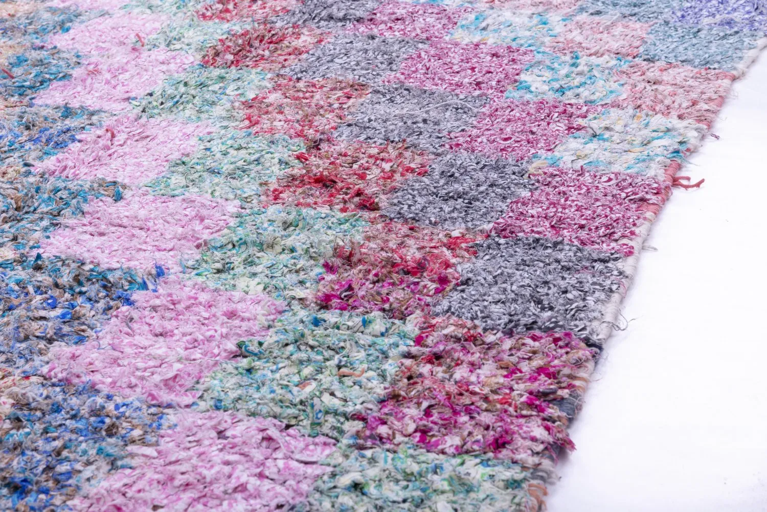 Tapis Marocain Berbère Boucherouite 210 x 105 cm