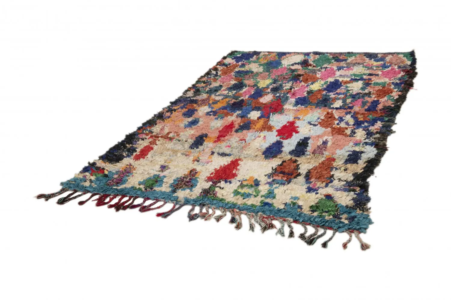 Tapis Marocain Berbère Boucherouite 220 x 140 cm