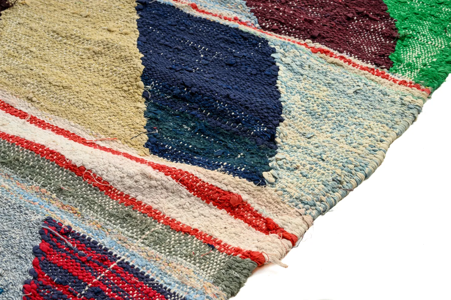 Tapis berbère marocain Boucherouite 145 x 280 cm