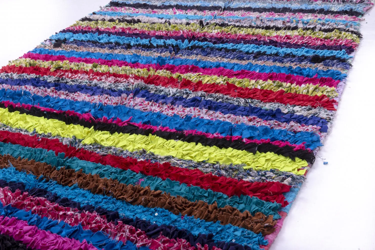 Tapis Marocain Berbère Boucherouite 210 x 115 cm