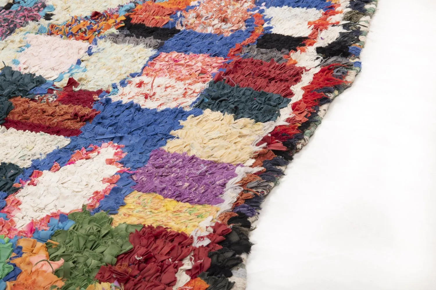 Tapis Marocain Berbère Boucherouite 210 x 150 cm