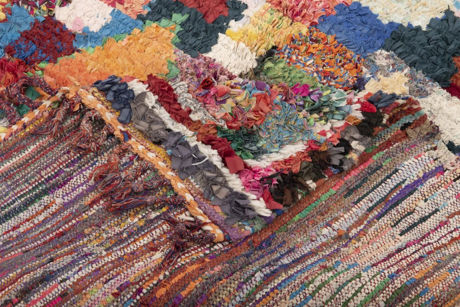 Tapis Marocain Berbère Boucherouite 210 x 150 cm