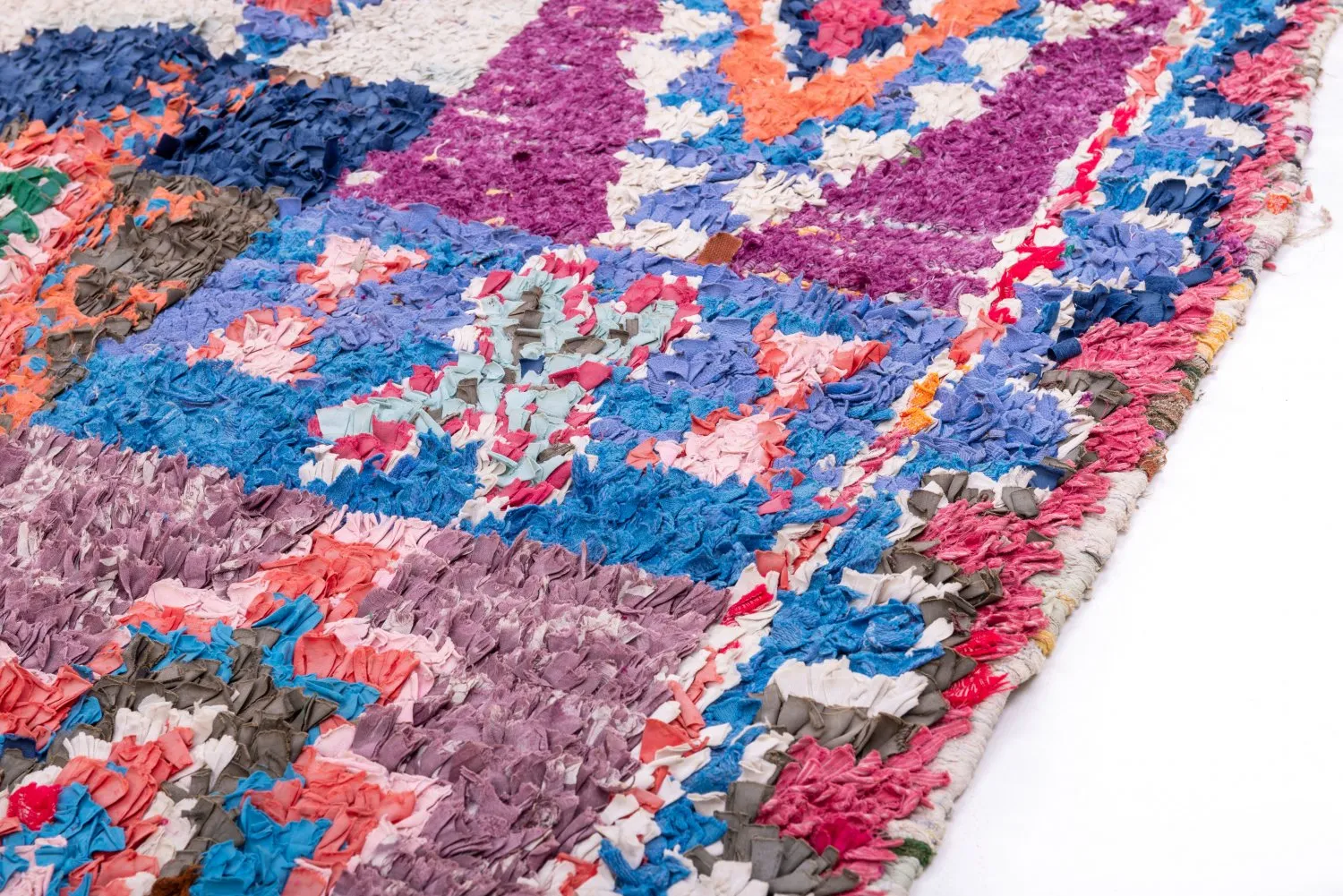 Tapis Marocain Berbère Boucherouite 225 x 115 cm