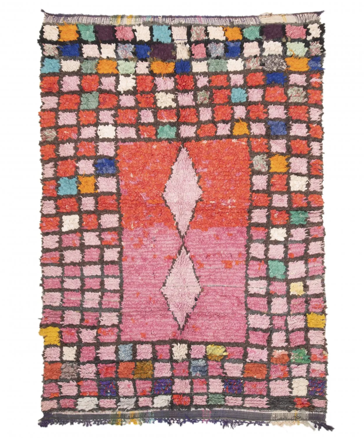Tapis Marocain Berbère Boucherouite 225 x 150 cm