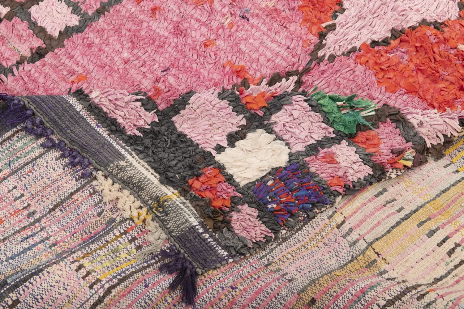 Tapis Marocain Berbère Boucherouite 225 x 150 cm