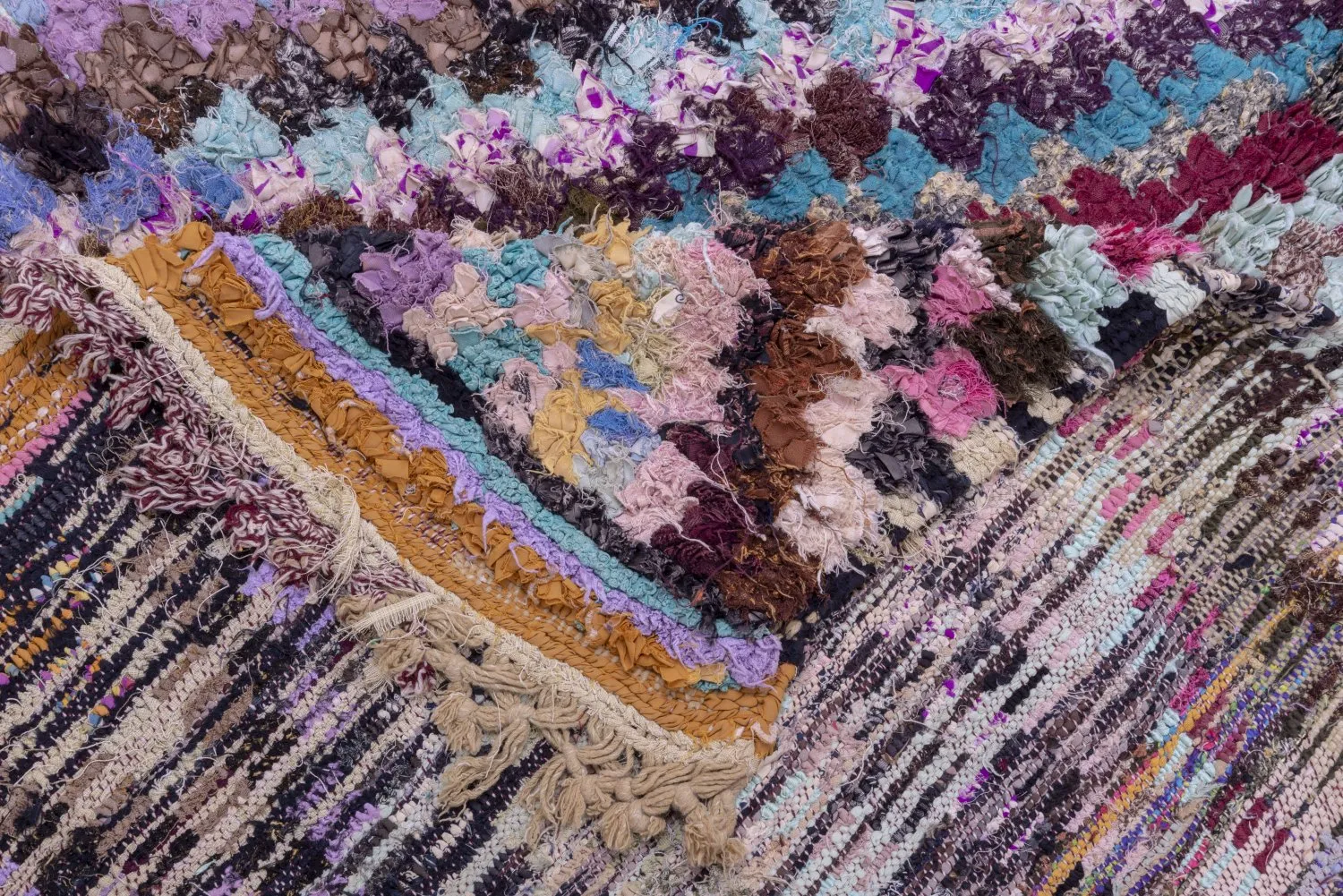 Tapis Marocain Berbère Boucherouite 220 x 125 cm