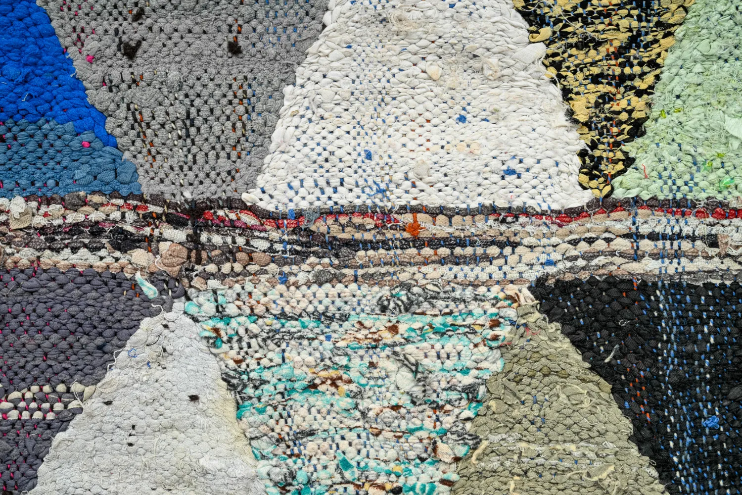 Tapis berbère marocain Boucherouite 125 x 230 cm