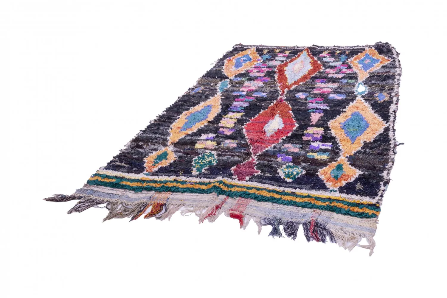 Tapis Marocain Berbère Boucherouite 235 x 150 cm