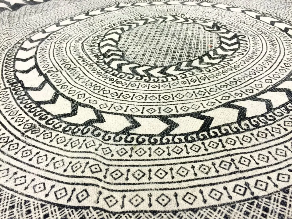 Tapis ronds - Marrakech (rond) (noir/blanc/gris)