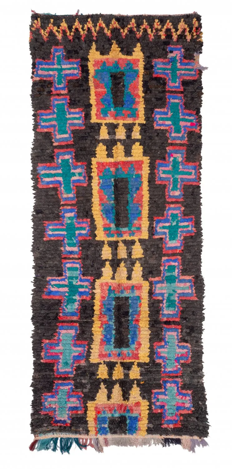 Tapis Marocain Berbère Boucherouite 310 x 115 cm