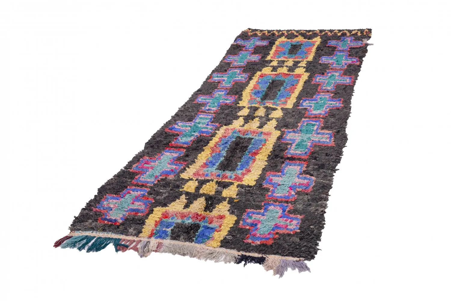 Tapis Marocain Berbère Boucherouite 310 x 115 cm