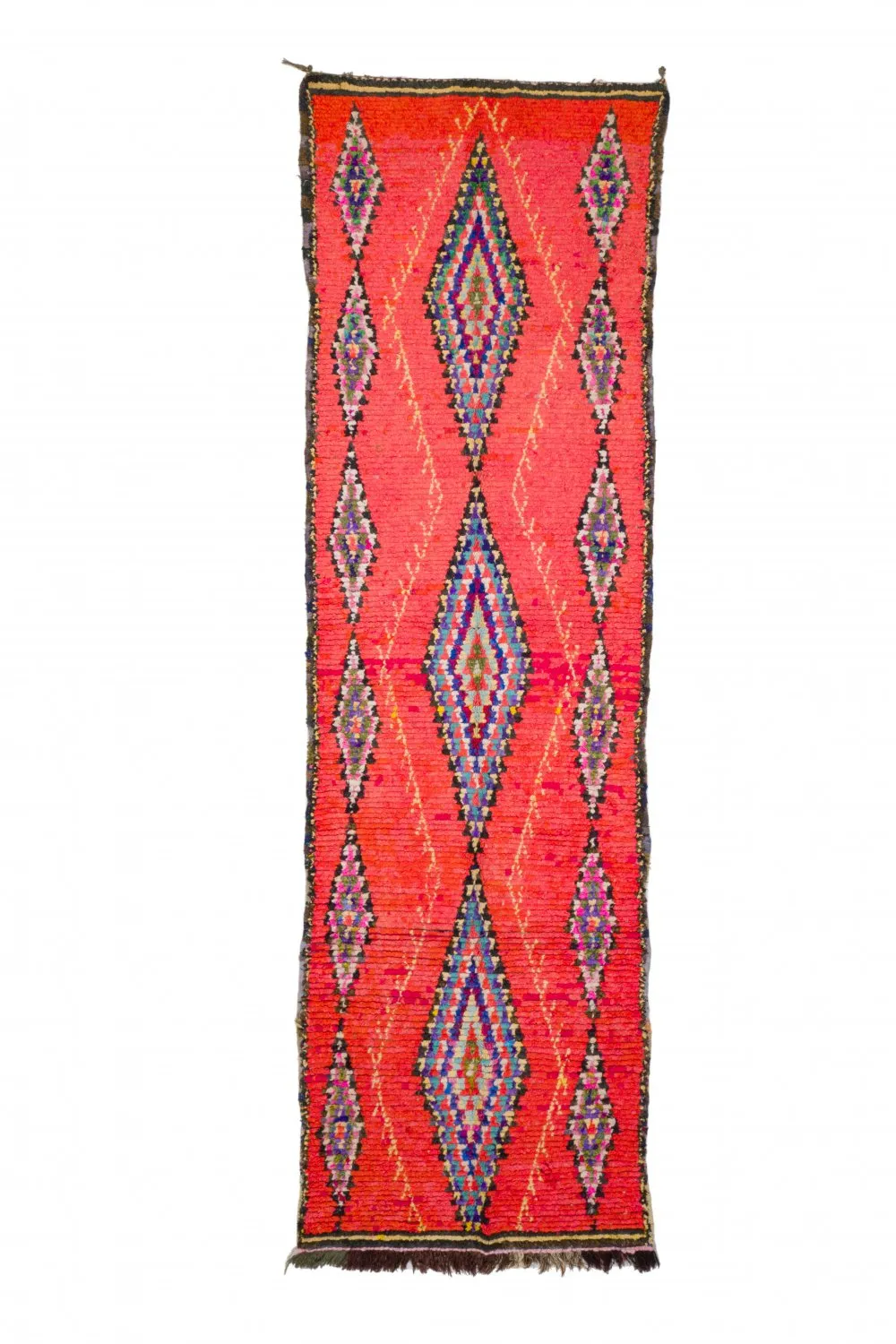 Tapis berbère marocain Boucherouite 360 x 170 cm