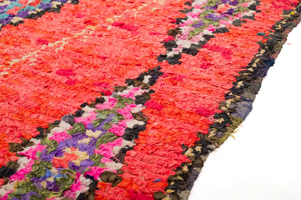 Tapis berbère marocain Boucherouite 360 x 170 cm