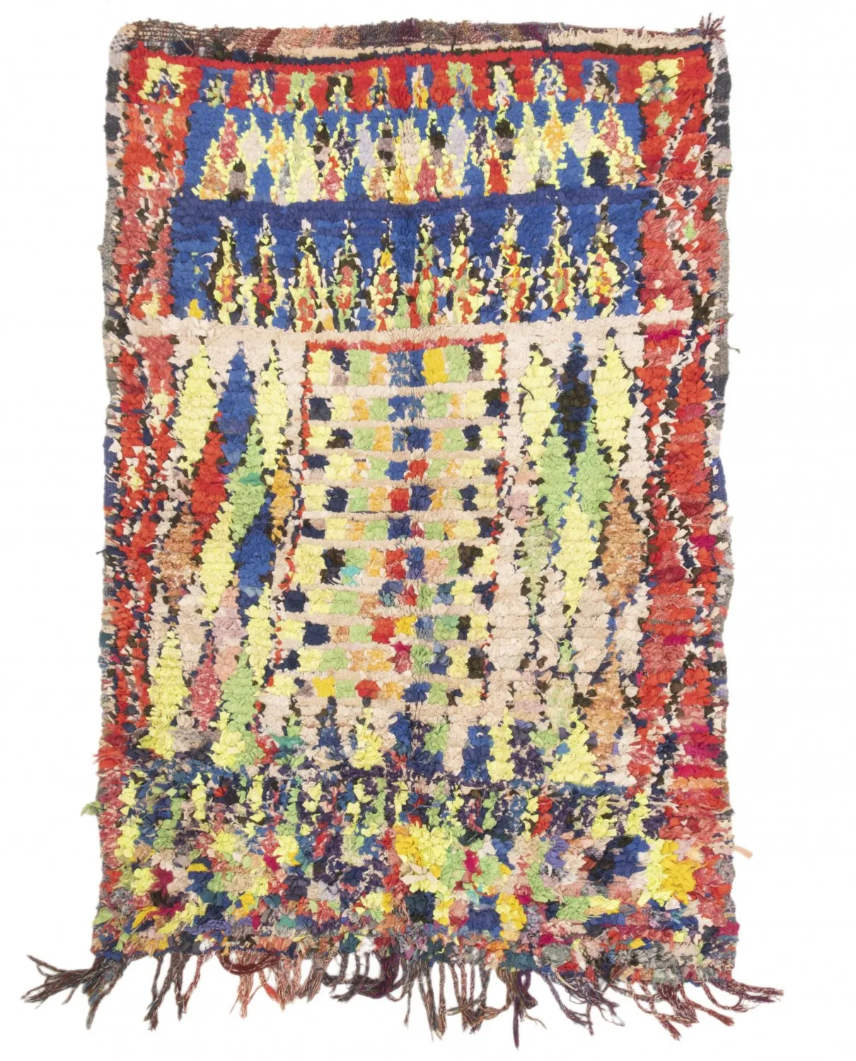 Tapis Marocain Berbère Boucherouite 180 x 115 cm