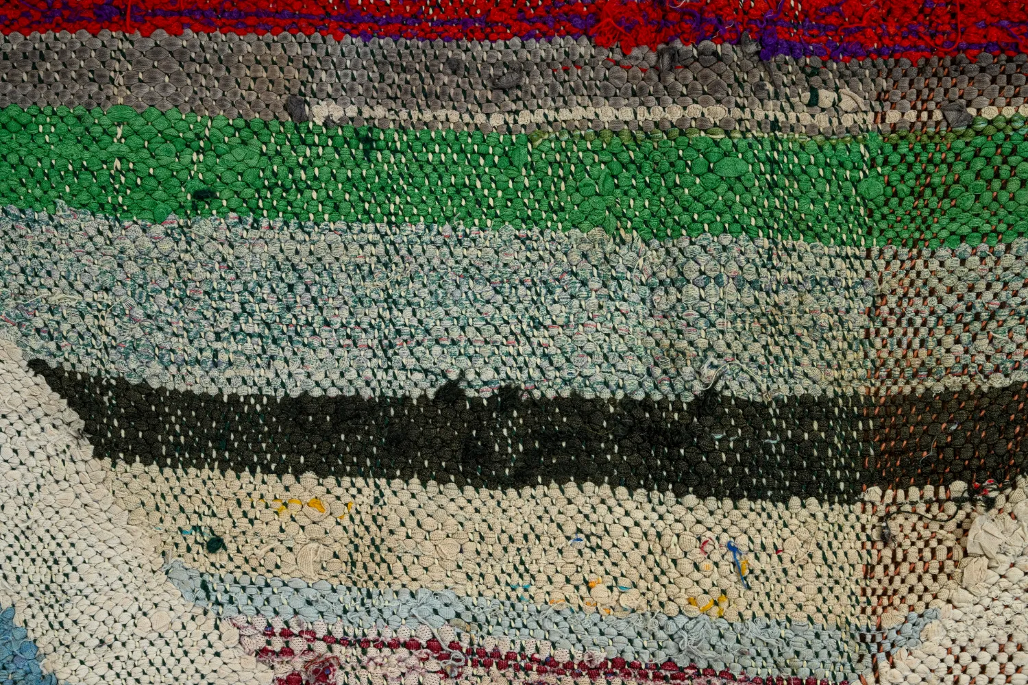 Tapis berbère marocain Boucherouite 145 x 295 cm