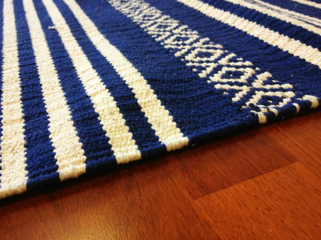 Tapis chiffons - Ystad (bleu)