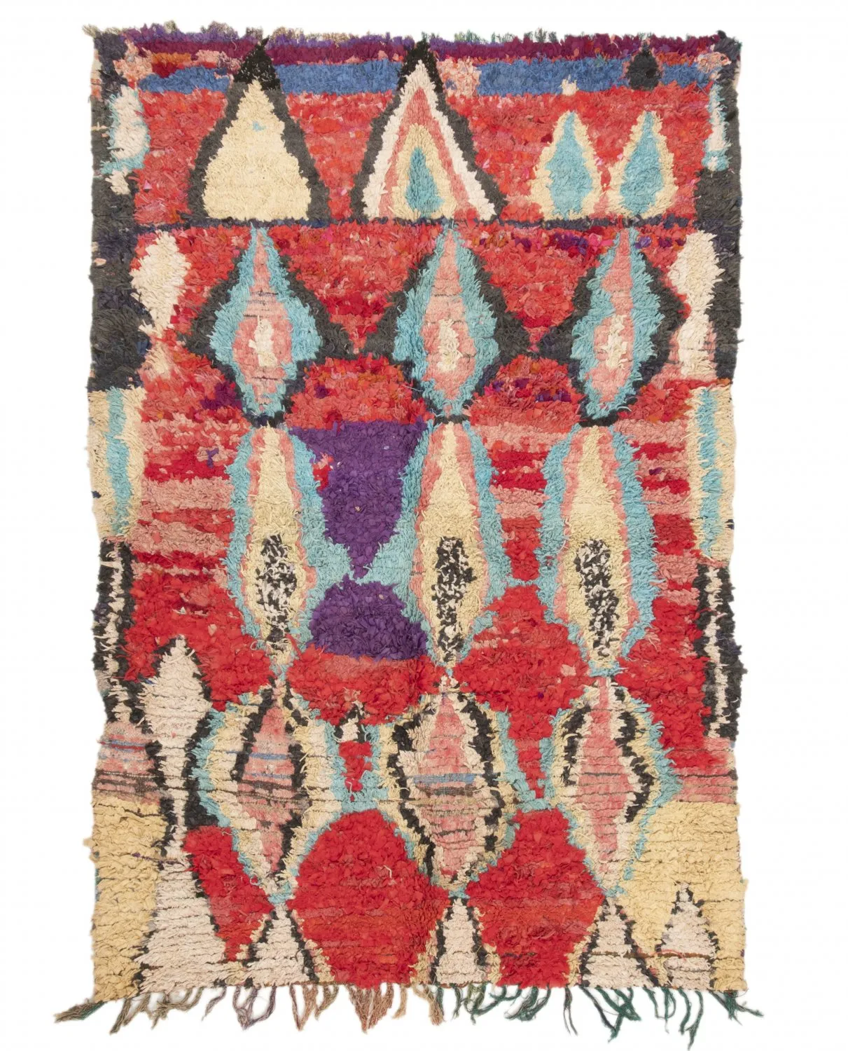 Tapis Marocain Berbère Boucherouite 235 x 160 cm