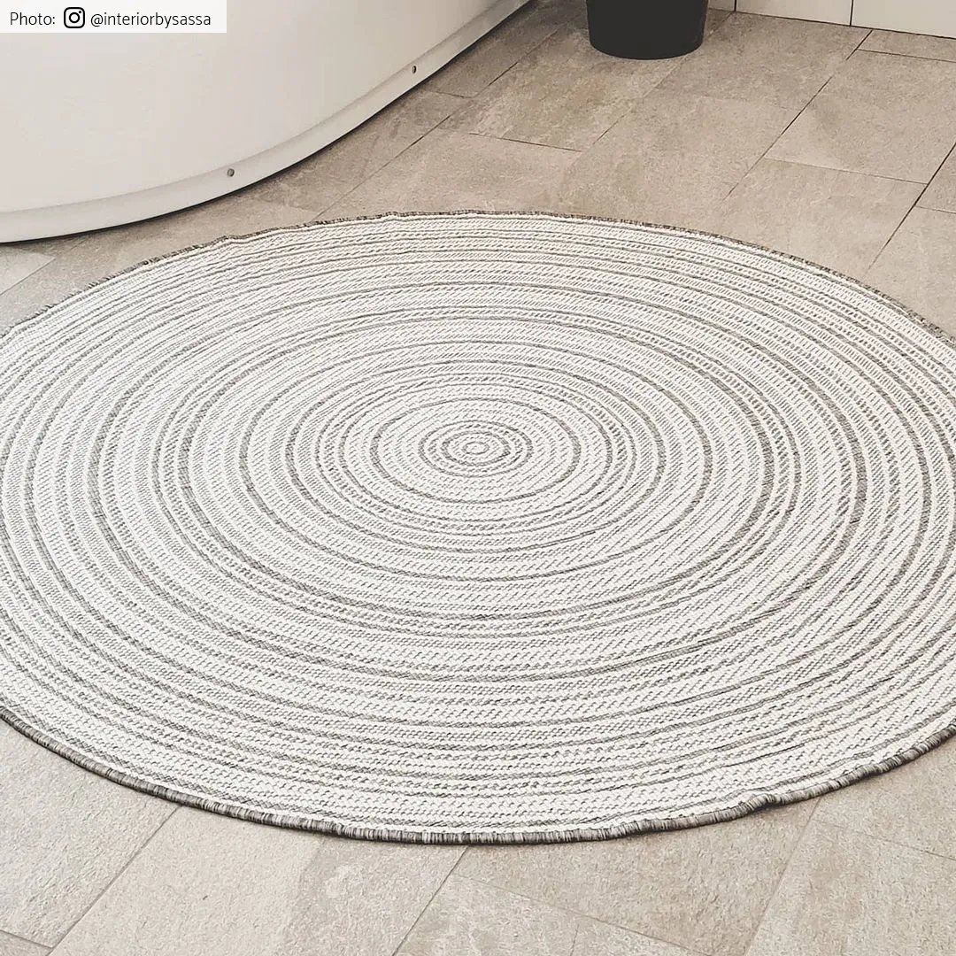 Tapis rond - Brussels Weave (gris)