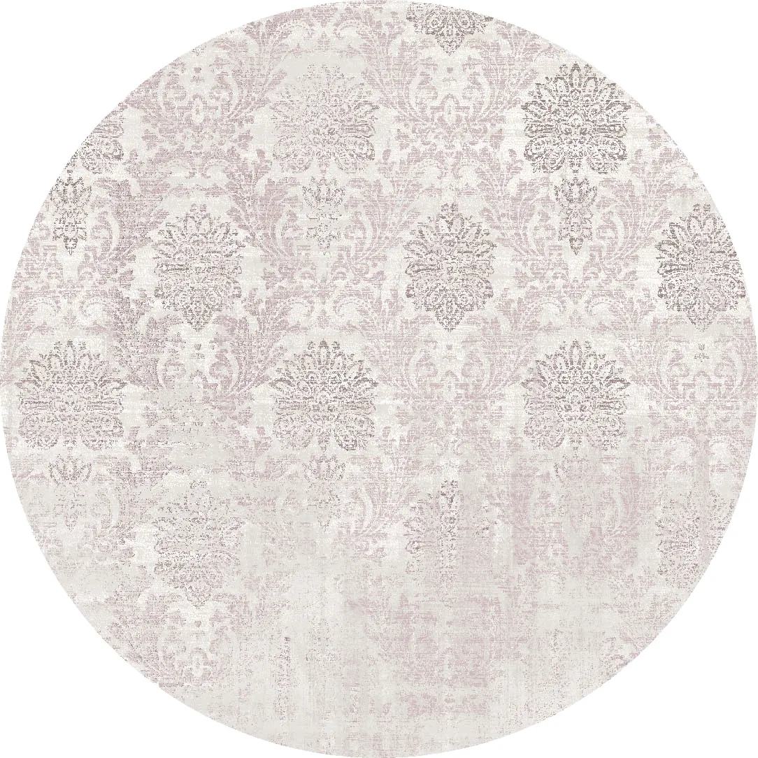 Tapis rond - Abyar (rose)