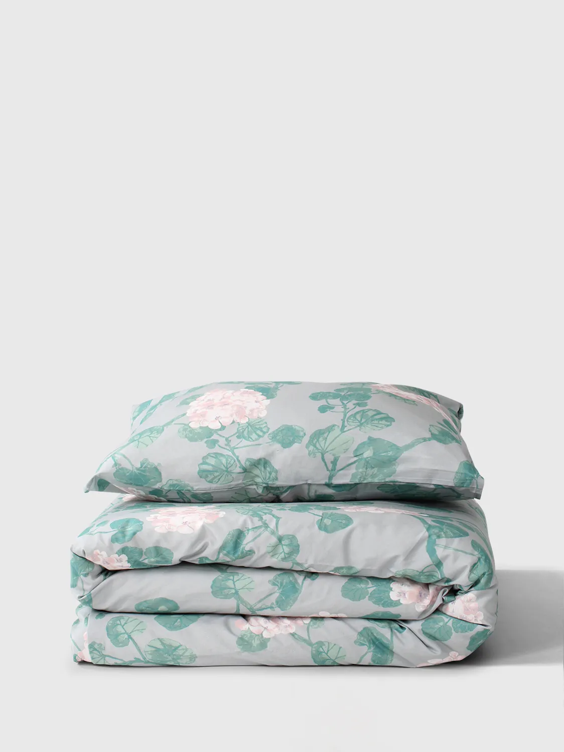 Ensemble de housse de couette - Amara (gris/rose)