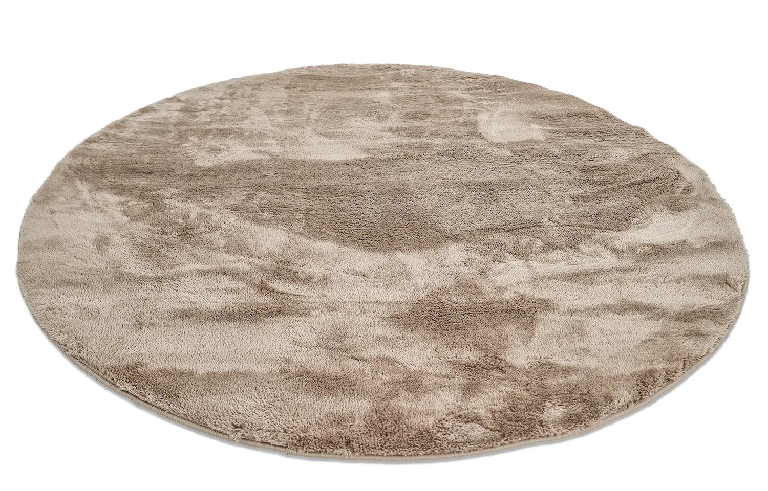 Tapis ronds - Aranga Super Soft Fur (marron)