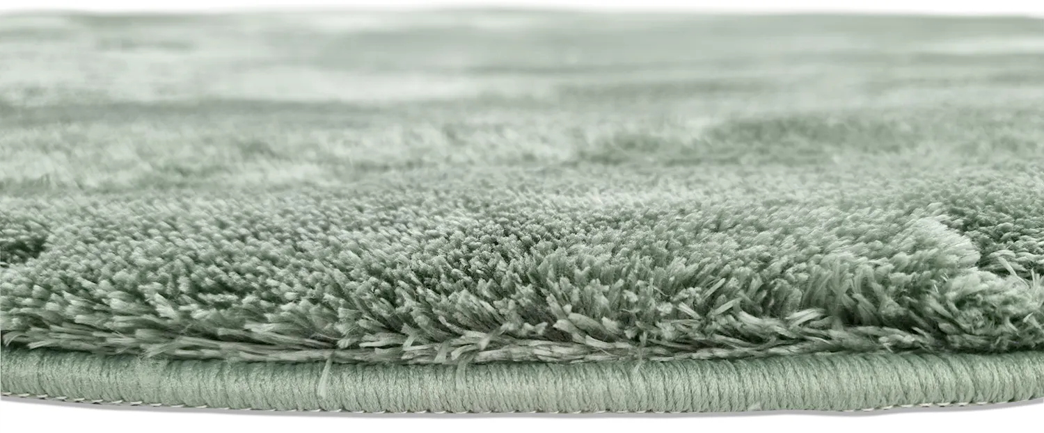 Tapis ronds - Aranga Super Soft Fur (vert)