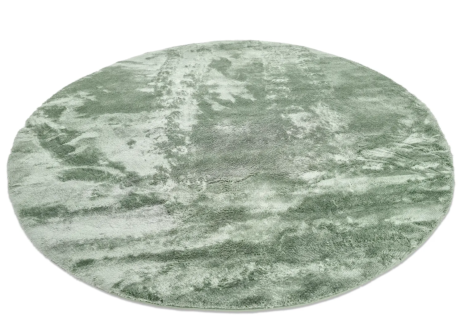 Tapis ronds - Aranga Super Soft Fur (vert)
