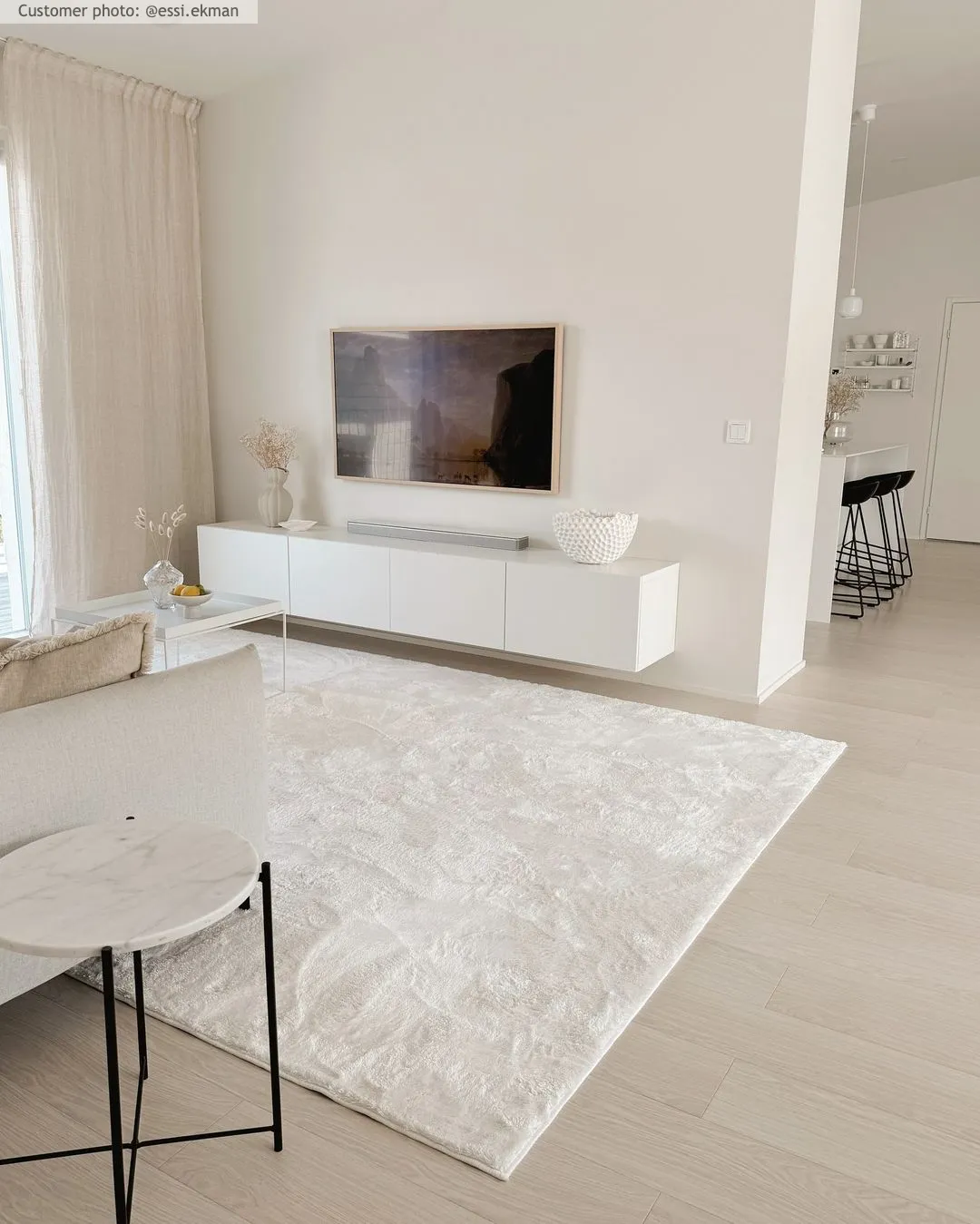 Tapis à poils longs - Aranga Super Soft Fur (blanc)