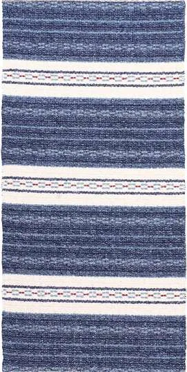 Tapis en plastique et fil - Horredsmattan Asta Mix (bleu)