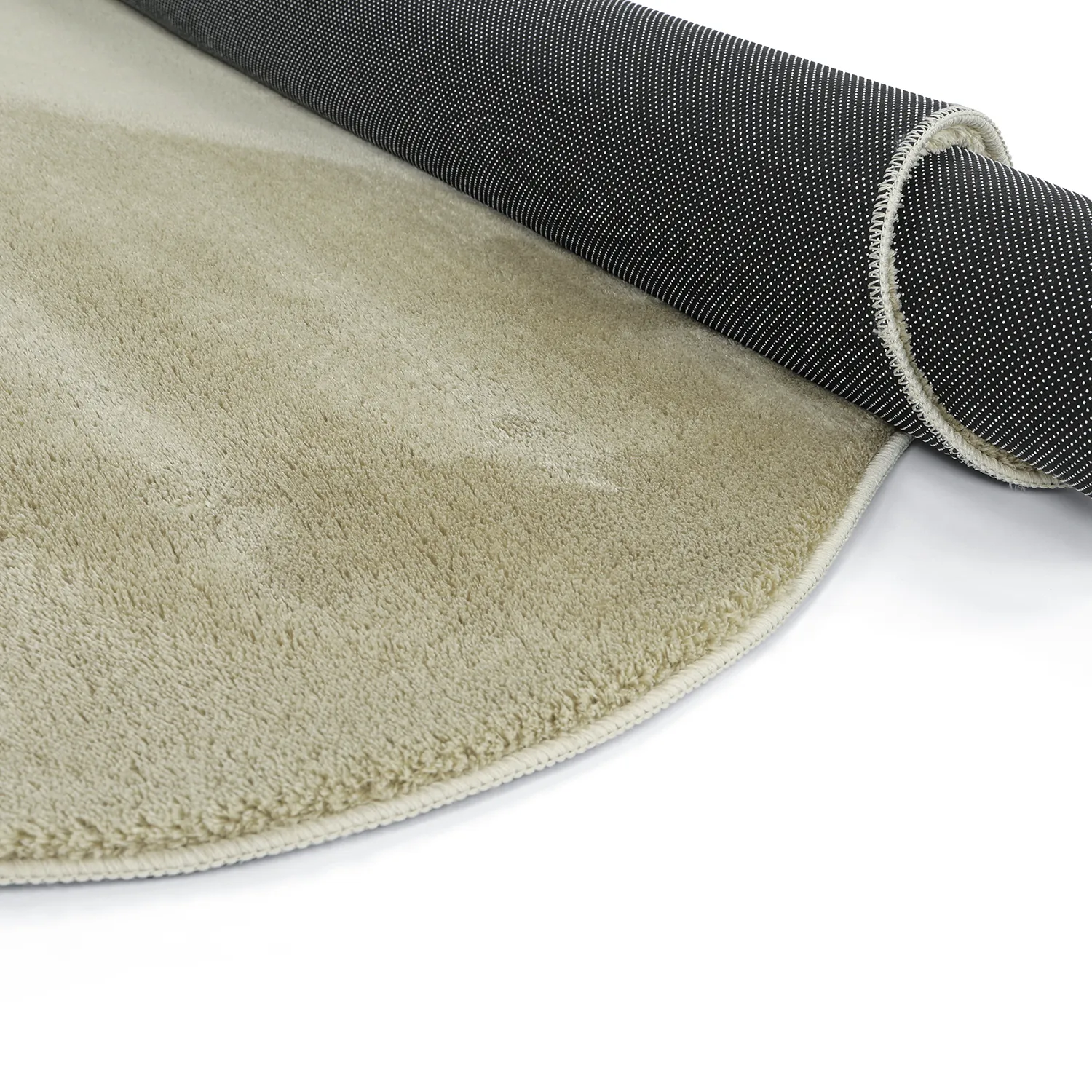 Tapis Shaggy Ondulé Asymétrique - Aranga Super Soft Fur (vert clair)