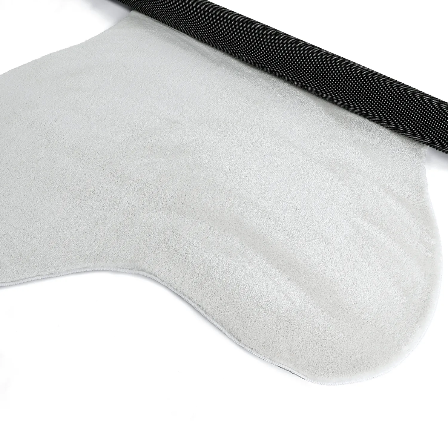 Tapis Shaggy Ondulé Asymétrique - Aranga Super Soft Fur (blanc)