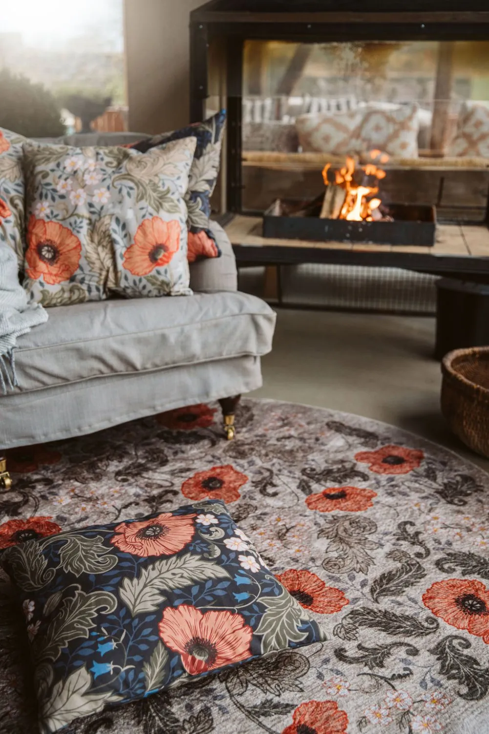 Tapis rond - Poppy (beige)