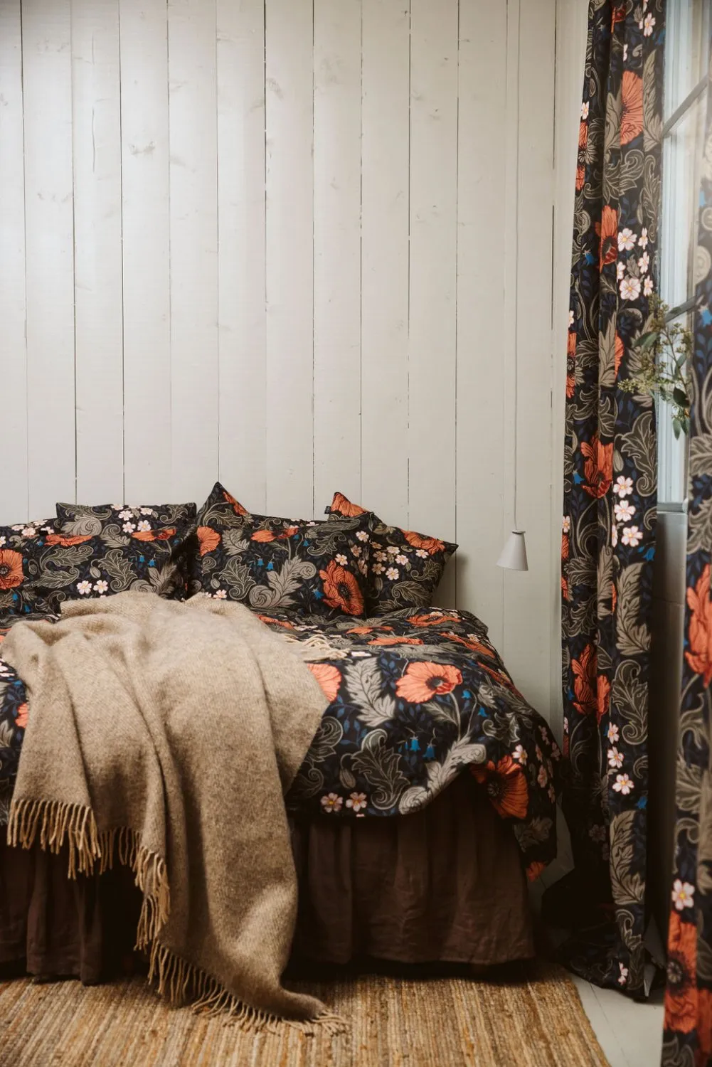 Ensemble de housse de couette - Poppy (noir)