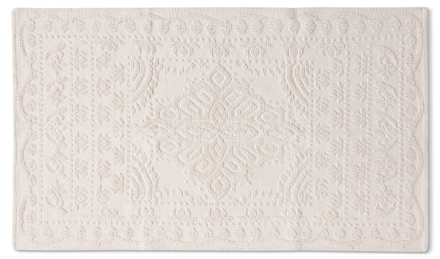 Tapis de salle de bain - Bella (blanc cassé)