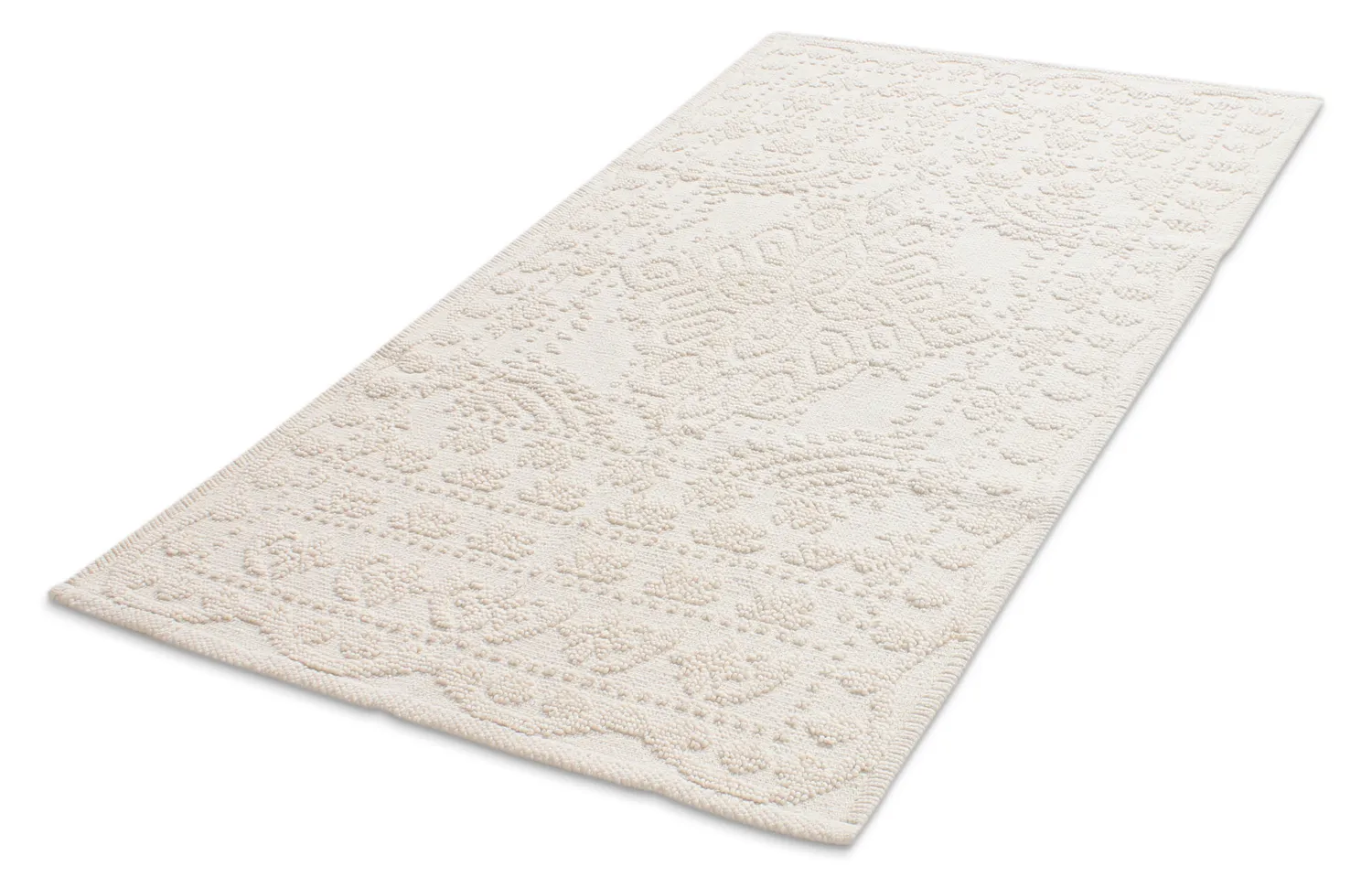 Tapis de salle de bain - Bella (blanc cassé)
