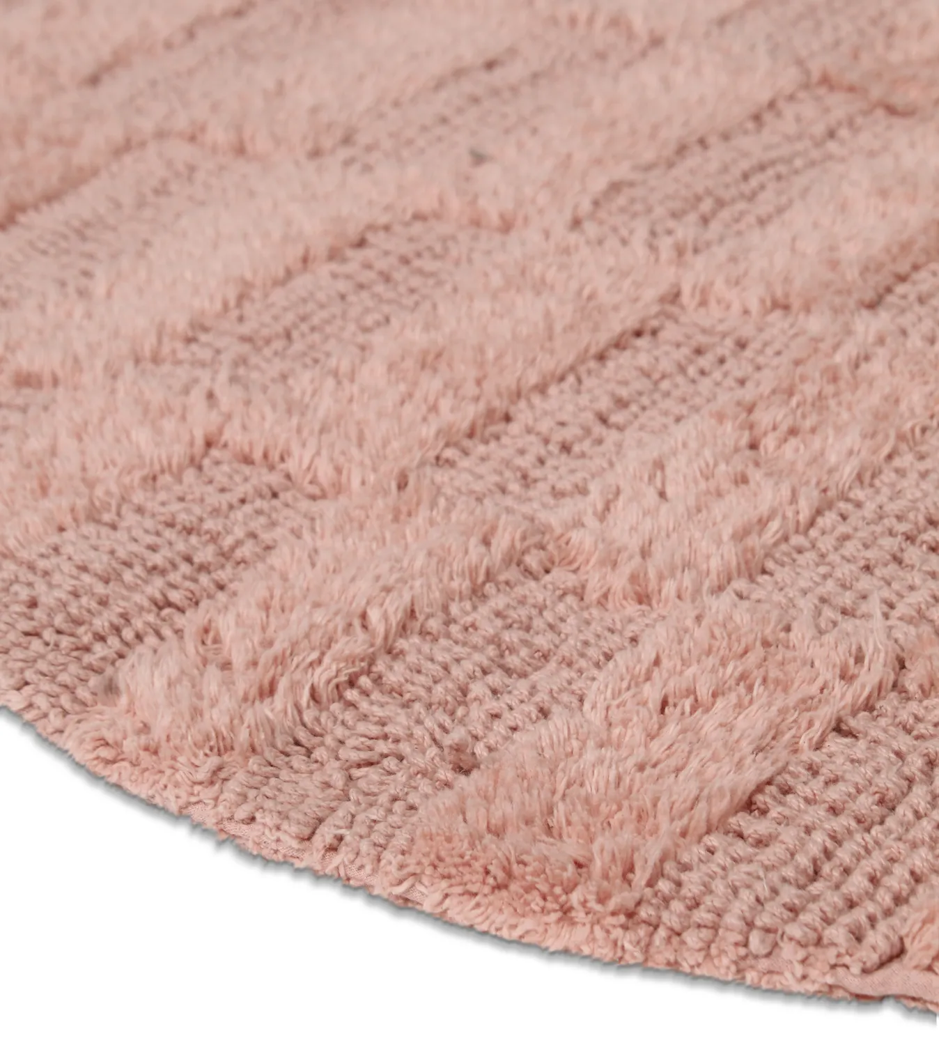Tapis de salle de bain ovale - Bevin (rose)