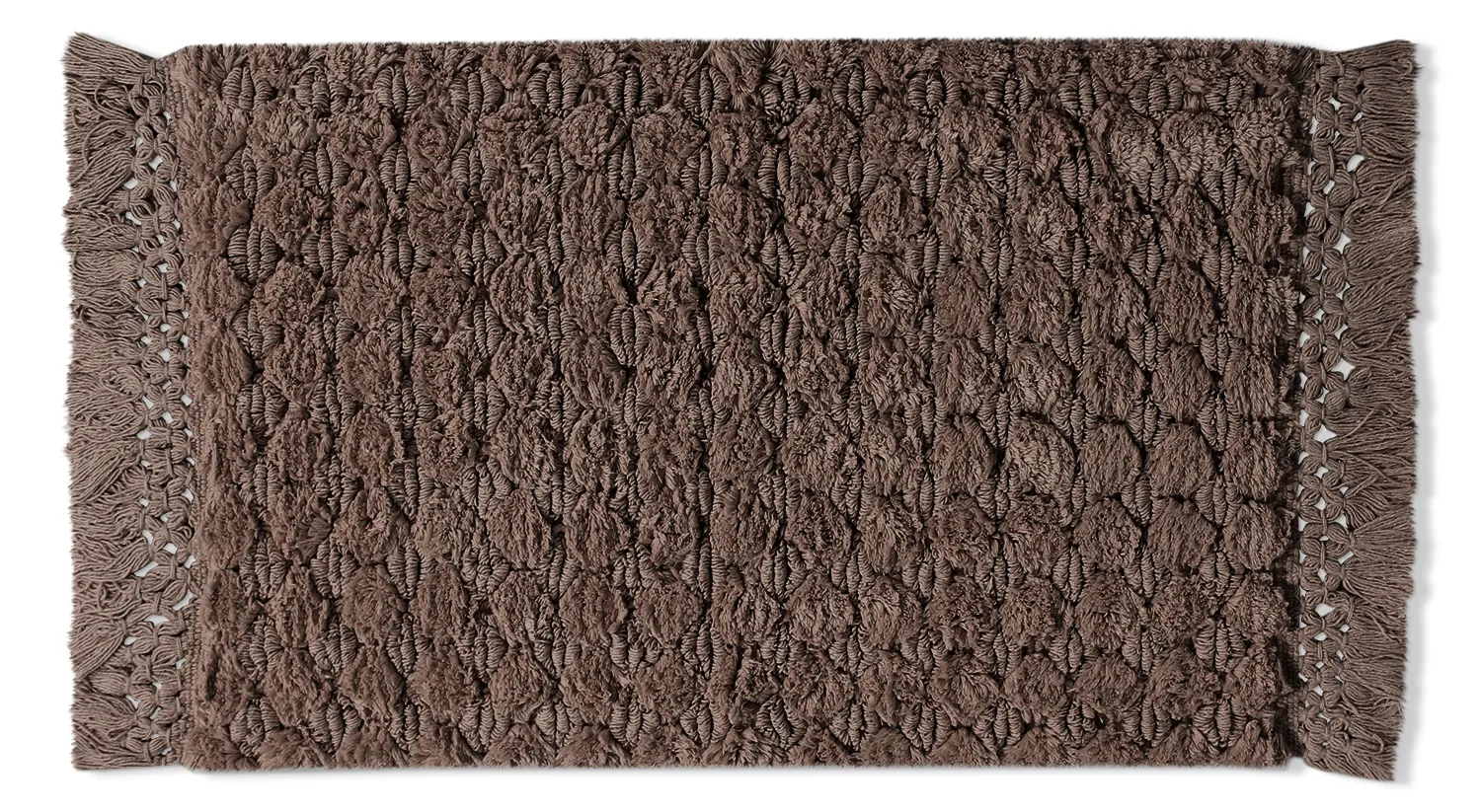Tapis de salle de bain - Elvie (marron)