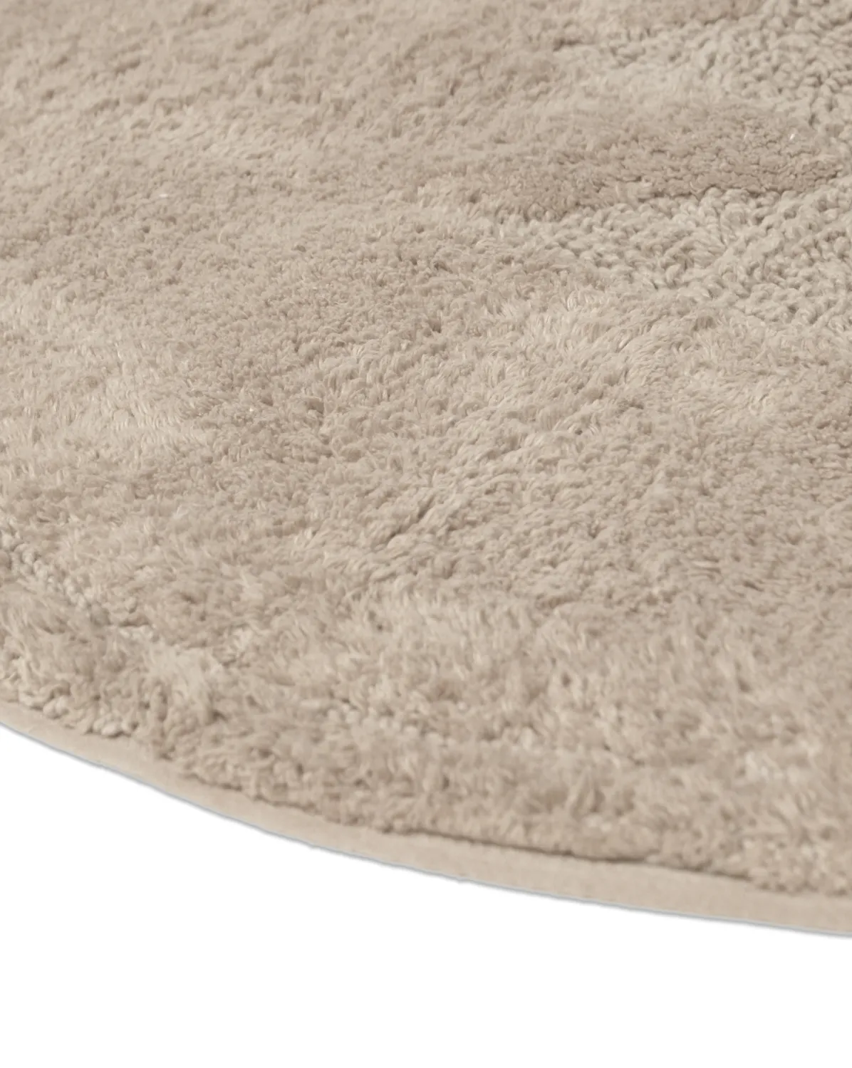 Tapis de salle de bain rond - Gertie (beige)