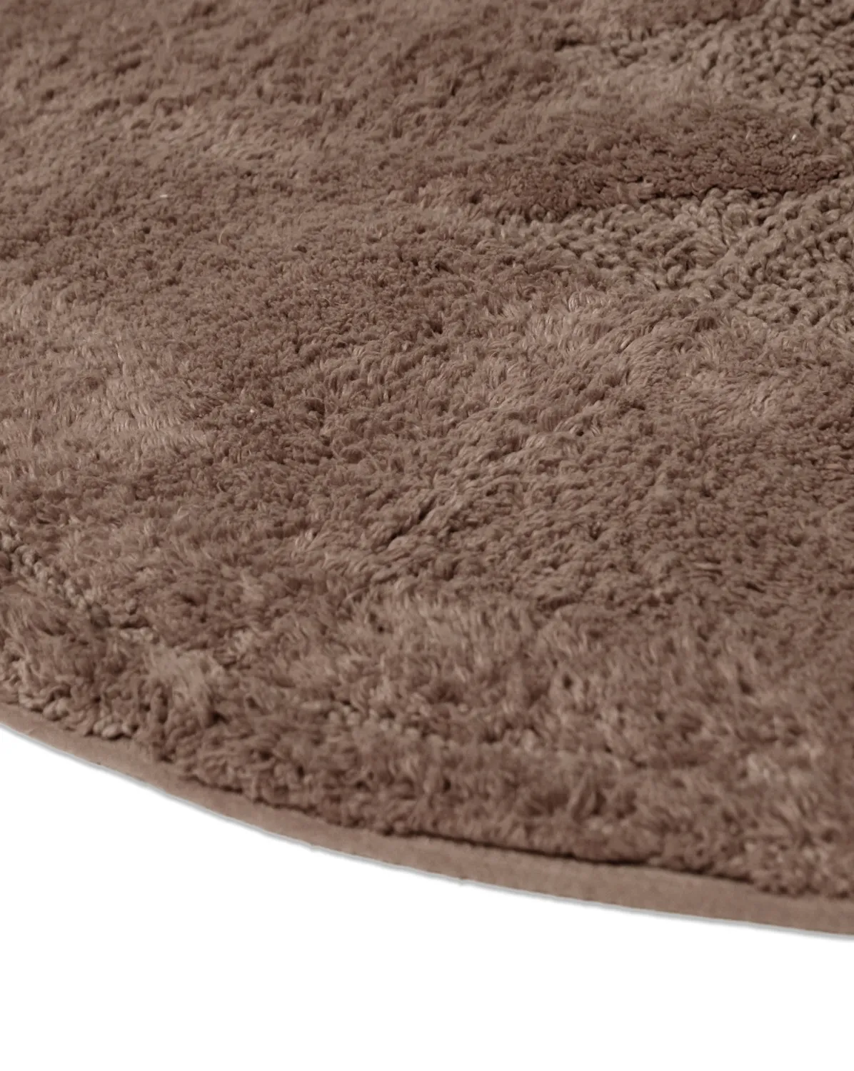 Tapis de salle de bain rond - Gertie (marron)
