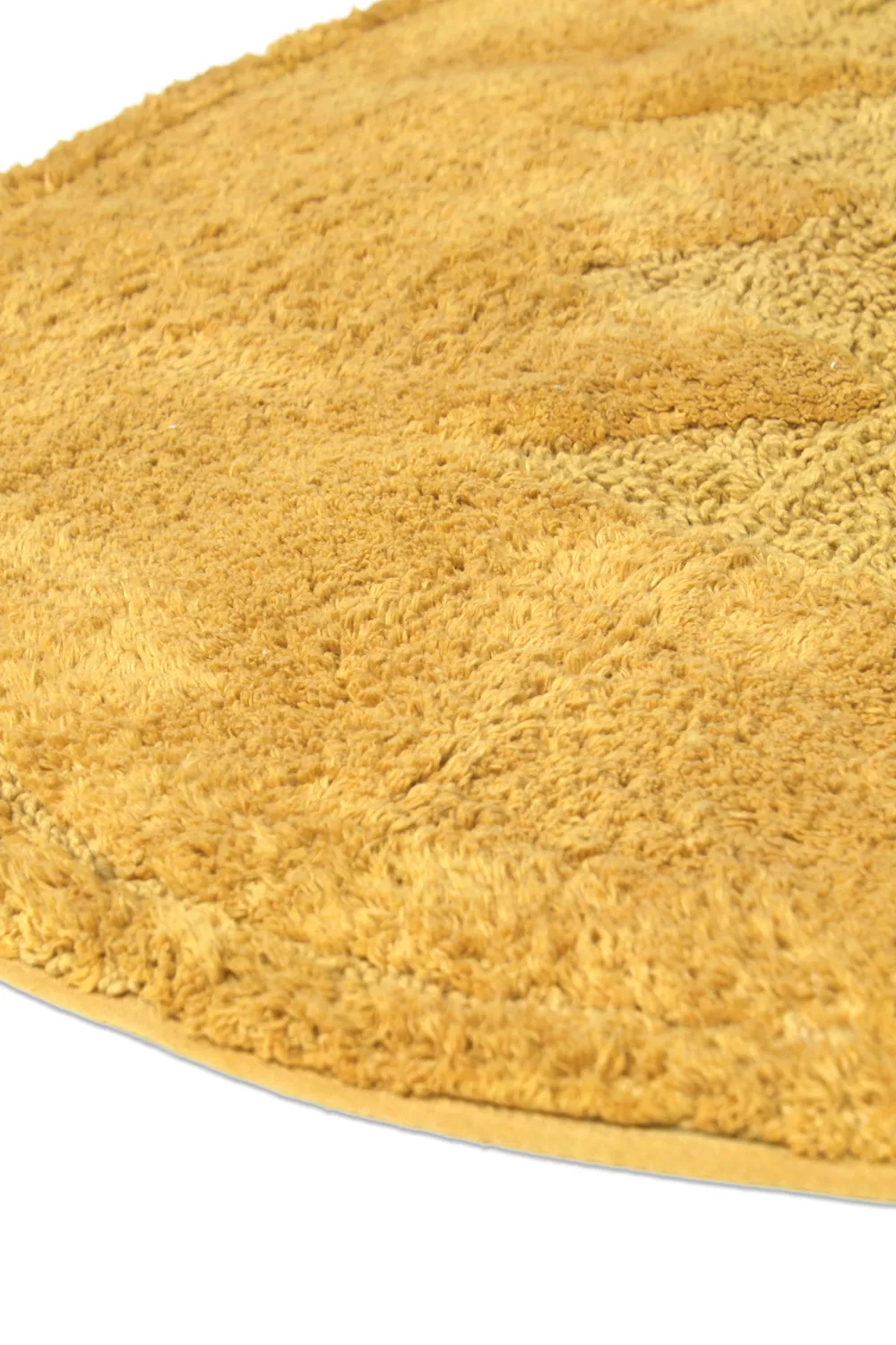 Tapis de salle de bain ovale - Gertie (jaune)