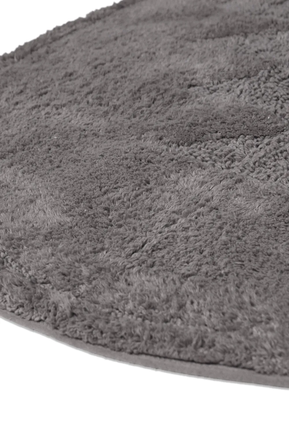 Tapis de salle de bain ovale - Gertie (gris foncé)