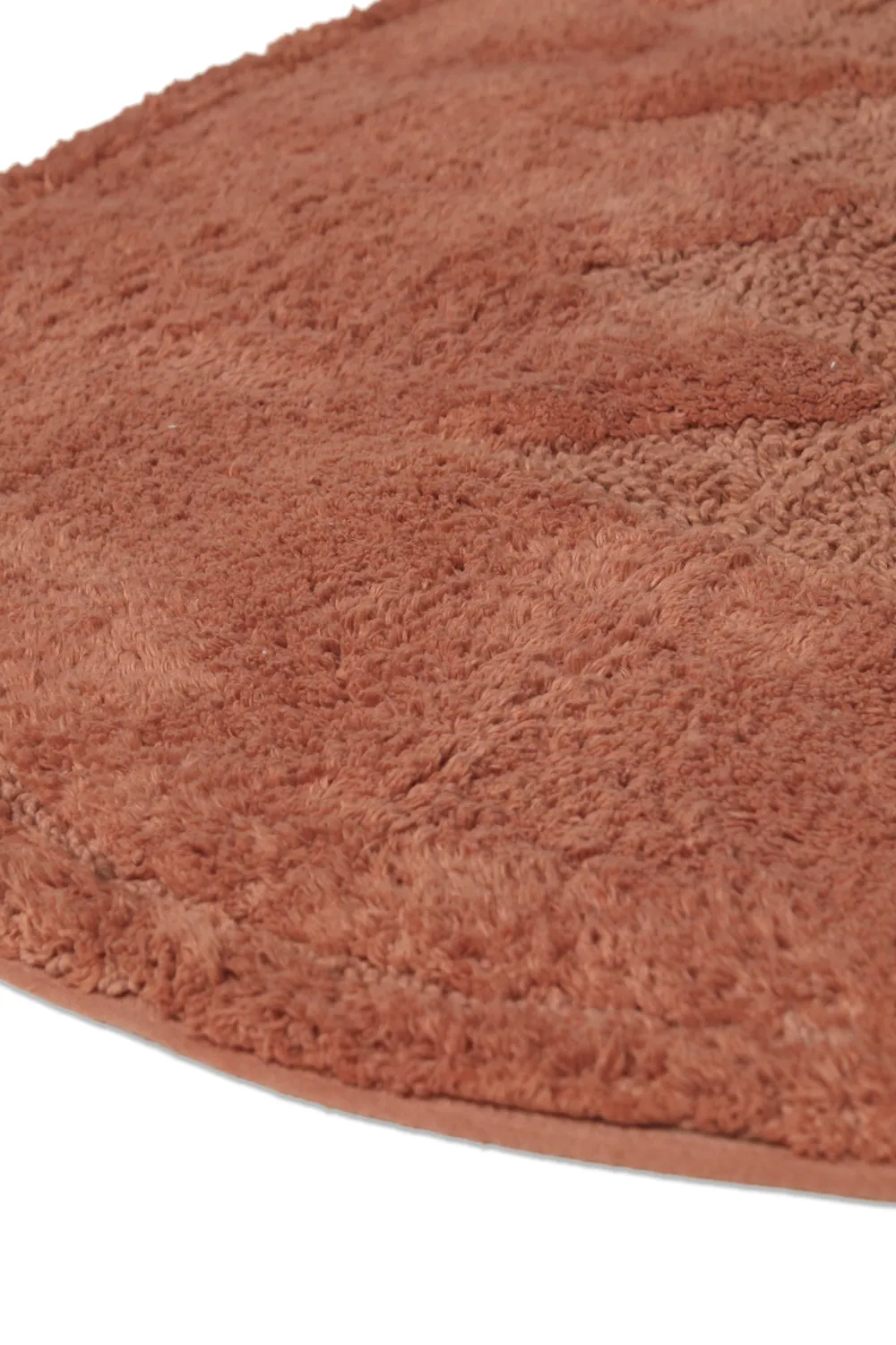 Tapis de salle de bain ovale - Gertie (terracotta)