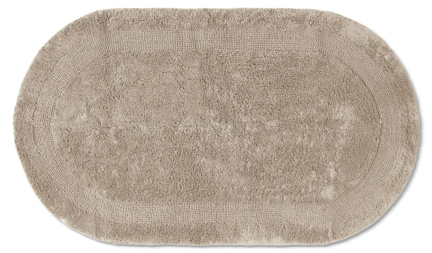 Tapis de salle de bain ovale - Nila (beige)