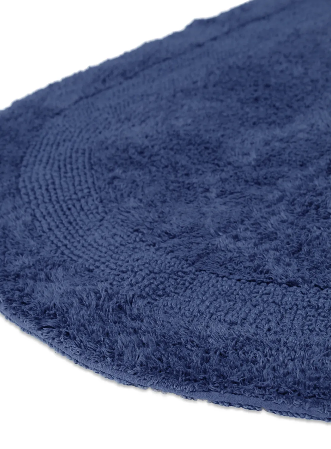 Tapis de salle de bain ovale - Nila (bleu)