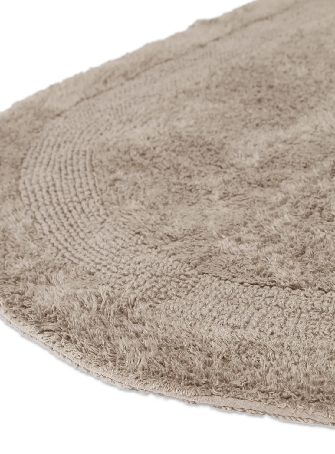 Tapis de salle de bain ovale - Nila (beige)